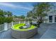Beautiful back deck with a large seating area, wicker furniture, and open railing at 944 Hammocks Way, Edisto Island, SC 29438
