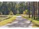 Picturesque walking path leading through a serene wooded area with a small pond and lush greenery at 1014 Tulip Shell St, Summerville, SC 29485