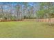 Spacious backyard enclosed by a wooden fence, offering privacy and room for outdoor activities at 103 Laurens Ct, Summerville, SC 29485