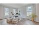 Living room with lots of light and unique interior design and decorations at 103 Laurens Ct, Summerville, SC 29485