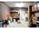 This is a garage with stained concrete floors, stained walls, and cabinets at 103 Sprucewood Dr, Summerville, SC 29485