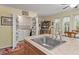 The kitchen has a large sink, island and built in pantry with appliances, like a washer and dryer at 104 Gervais St, Walterboro, SC 29488