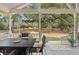 Relaxing porch with comfortable seating and views of the lush backyard at 104 Gervais St, Walterboro, SC 29488