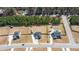 Aerial view of the property with a large lot size, surrounded by lush greenery at 126 Lakelyn Rd, Moncks Corner, SC 29461