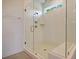 Modern bathroom featuring an enclosed glass shower and a tiled shower with built-in seat at 138 Maritime Way, Summerville, SC 29485