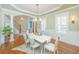 Formal dining room featuring wainscotting, wood floors and natural light at 1427 Shell Fish Ct, Mount Pleasant, SC 29466