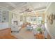 Comfortable living room with coffered ceilings, fireplace and built-in shelving at 1427 Shell Fish Ct, Mount Pleasant, SC 29466