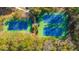 Aerial view of well-maintained community tennis courts surrounded by lush landscaping at 1427 Shell Fish Ct, Mount Pleasant, SC 29466