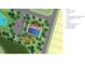 Community map featuring an amenity area with a pool, playground, and walking path at 143 Cantona Dr, Summerville, SC 29483