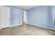 Bedroom with light blue walls and wood-look floors at 1481 Center Street Ext # 601, Mount Pleasant, SC 29464