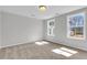This is a bedroom with carpet and two windows that allow for an abundance of natural light at 159 Cantona Dr, Summerville, SC 29483