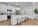 Kitchen featuring a center island with seating, stainless appliances, and modern finishes at 159 Cantona Dr, Summerville, SC 29483