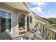 Charming balcony with seating area offering partial views of the interior living space at 1638 Live Oak Park, Seabrook Island, SC 29455