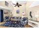 Bright living room with high ceilings, nautical decor, and comfortable seating arrangement at 1638 Live Oak Park, Seabrook Island, SC 29455
