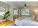 Bedroom featuring light walls, a ceiling fan, and lots of natural light at 1886 Capri Dr, Charleston, SC 29407