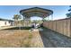 Covered boat storage for easy access to the water, with a picturesque backyard at 1886 Capri Dr, Charleston, SC 29407