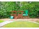 Community playground with train, climbing area, and slide at 233 Old Carolina Dr, Goose Creek, SC 29445