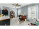 Spacious sewing room with bright light, sewing machines, and a custom desk at 2788 Carolina Isle Dr, Mount Pleasant, SC 29466