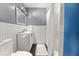 Bathroom featuring a white vanity, toilet, mirror, and shower with a white shower curtain at 2915 Nantuckett Ave, North Charleston, SC 29420