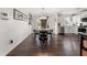 Charming dining area with modern lighting fixture and backyard access at 2915 Nantuckett Ave, North Charleston, SC 29420