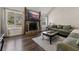 Inviting living room featuring a stone fireplace and comfortable seating area at 2915 Nantuckett Ave, North Charleston, SC 29420