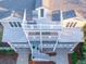 High-angle view of multiple open air balconies showcasing the outdoor living space at 3204 Waterway Blvd, Isle of Palms, SC 29451