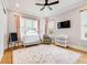 Charming bedroom with playful decor and a window that brings in natural light at 3204 Waterway Blvd, Isle of Palms, SC 29451