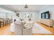 Bright living room featuring a comfortable sectional sofa and stylish decor at 3204 Waterway Blvd, Isle of Palms, SC 29451