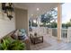 Relaxing outdoor porch with comfortable seating and views at 3204 Waterway Blvd, Isle of Palms, SC 29451
