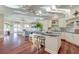 Open concept kitchen with a marble island, seating, and modern appliances at 4009 Ballovista Rd, Johns Island, SC 29455