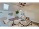 Bright living area featuring a skylight, desk, and comfortable seating at 4009 Ballovista Rd, Johns Island, SC 29455