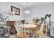 Dining room featuring hardwood floors, and decorative chandelier and table setting at 402 Pine Bluff Dr, Summerville, SC 29483
