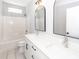 Modern bathroom with double sink vanity, large mirrors, and shower at 413 Renau Blvd, Summerville, SC 29483