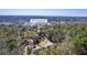 Aerial view of property showing proximity to water with private dock, and surrounding area at 4462 Francis Yonge Way, Hollywood, SC 29449