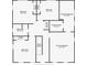 Floor plan displaying the layout and dimensions of bedrooms, bathrooms, closets, laundry and stairs at 4462 Francis Yonge Way, Hollywood, SC 29449
