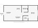 Floor plan displaying the dimensions of the living room, kitchen, bathroom, dining room, closet and bedroom at 4462 Francis Yonge Way, Hollywood, SC 29449