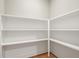 Walk-in pantry with white shelving at 709 Oakridge View Trl, Ridgeville, SC 29472