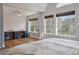 Bright bedroom with vaulted ceiling featuring two desks, each with views to the exterior through large windows at 1032 Black Rush Cir, Mount Pleasant, SC 29466