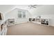 Bright bonus room with built-in shelving, a ceiling fan, and a large window at 1278 Deep Water Dr, Mount Pleasant, SC 29464