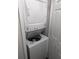 Convenient in-unit laundry closet with a stackable washer and dryer at 1530 Fort Johnson Rd # 3F, Charleston, SC 29412