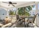Outdoor terrace featuring seating, wood flooring, a ceiling fan, and an outdoor neighborhood view at 1532 Roustabout Way, Charleston, SC 29414