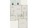 Detailed home floor plan showing layout of kitchen, living area, bedrooms, and garage at 163 Royal Cainhoy Way, Huger, SC 29450