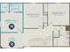 Upstairs detailed home floor plan showing layout of loft and bedrooms at 163 Royal Cainhoy Way, Huger, SC 29450