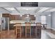 Spacious kitchen with granite countertops, stainless steel appliances, and a large center island with seating at 1633 Pimlico Blvd, Moncks Corner, SC 29461