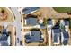 Overhead view of a neighborhood with well-manicured lawns, stylish homes, and thoughtfully designed street layouts at 1756 Timmons St, Mount Pleasant, SC 29466