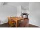 Dining area featuring hardwood floors and natural light at 2362 Parsonage Rd # 2G, Charleston, SC 29414