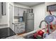 A kitchen with stainless steel appliances, granite countertops, and ample storage space at 2608 Hidden Cove Dr, Moncks Corner, SC 29461