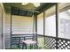 Comfortable screen porch for outdoor living, includes tables and chairs at 2608 Hidden Cove Dr, Moncks Corner, SC 29461