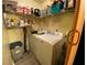Organized laundry room featuring storage shelves, essential laundry appliances and ample space at 276 Alexandra Dr # 6, Mount Pleasant, SC 29464