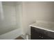 Bathroom featuring a white tub and a dark vanity with a countertop at 314 Quiet Cove Trl, Summerville, SC 29486